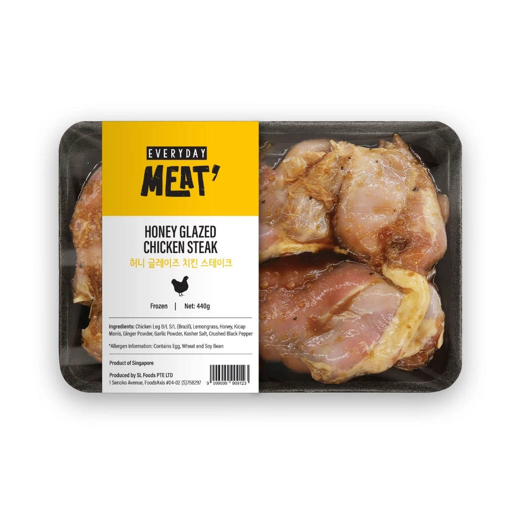 Boneless Thigh Marinated Chicken 440g/5 bags (Cajun/Honey Glazed/BBQ Smoke Spicy) - Image 4