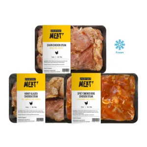 Boneless Thigh Marinated Chicken 440g/5 bags (Cajun/Honey Glazed/BBQ Smoke Spicy)